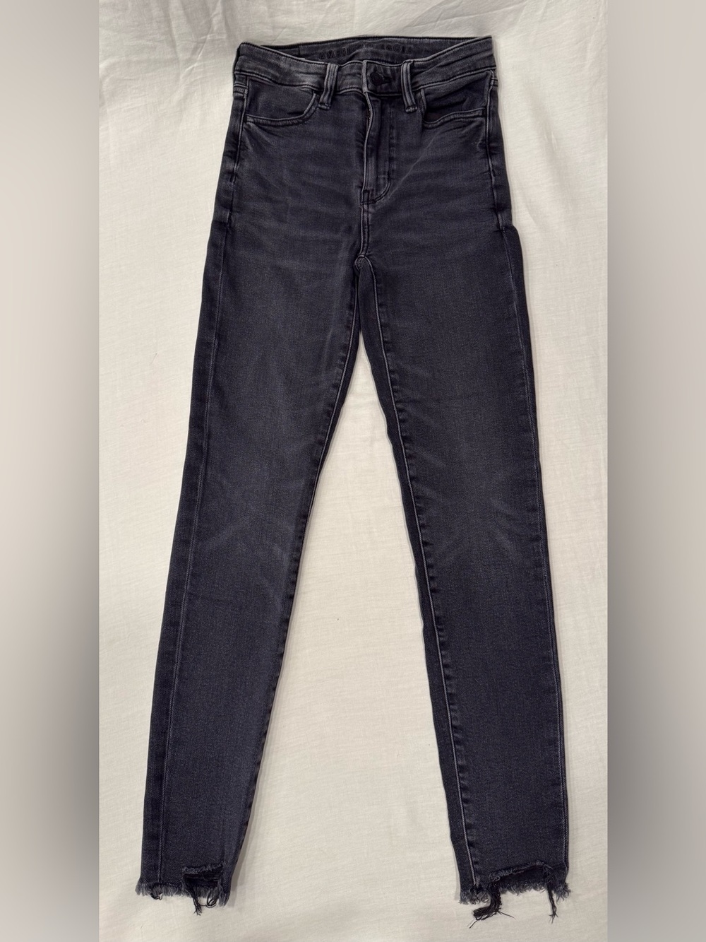 American Eagle Super Stretch High Waisted Jegging Black 0